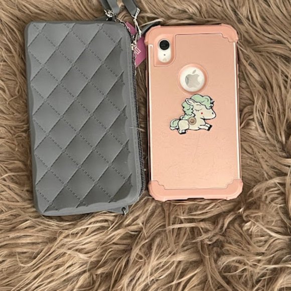 2 Gray Silicone Jelly Phone Purse - Picture 9 of 9